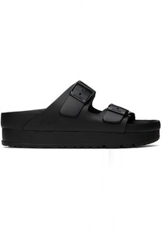 Birkenstock Black Papillio Edition Narrow Arizona Flex Platform Sandals