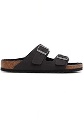 Birkenstock Black Regular Arizona Shearling Sandals