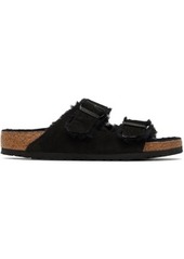 Birkenstock Black Regular Arizona Shearling Sandals