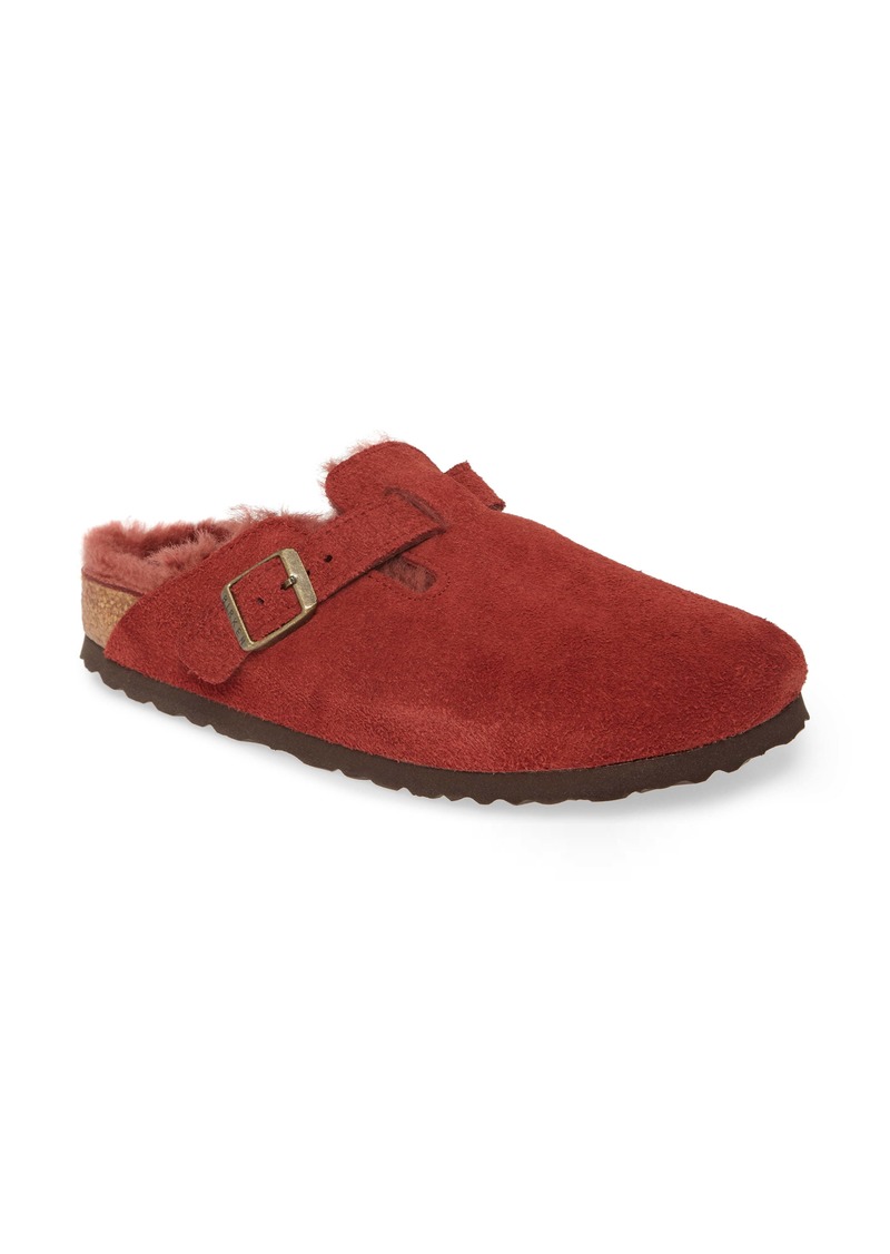 women's shearling lined clogs