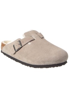 Birkenstock Boston VL Suede & Shearling Clog