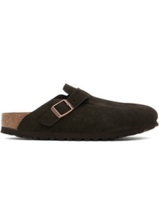 Birkenstock Brown Boston Soft Footbed Narrow Loafers