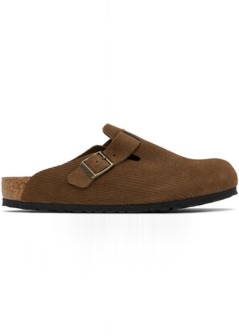 Birkenstock Brown Regular Boston Slip-On Loafers