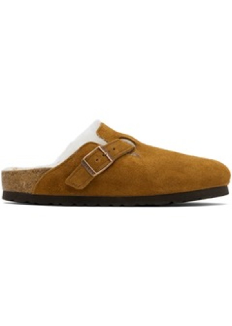 Birkenstock Tan Narrow Boston Loafers