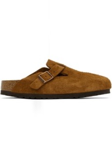 Birkenstock Tan Narrow Boston Soft Footbed Loafers