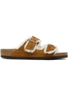 Birkenstock Tan Regular Arizona Shearling Sandals