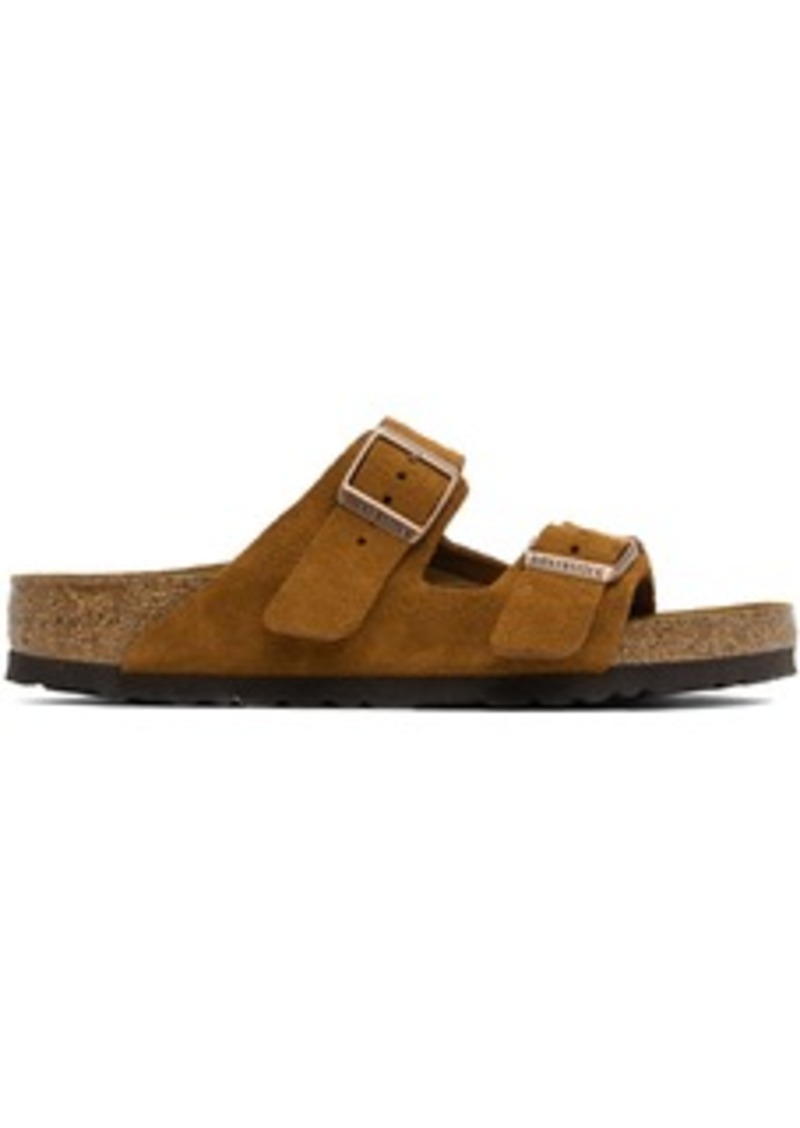 Birkenstock Tan Regular Arizona Soft Footbed Sandals