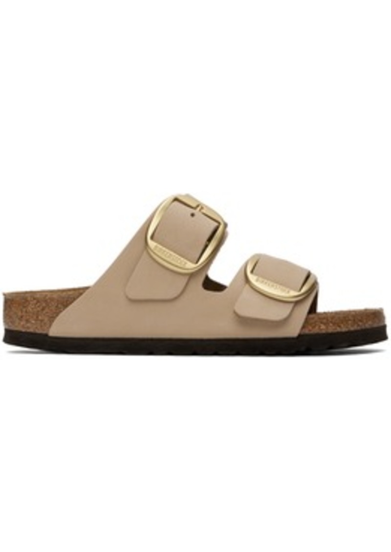 Birkenstock Taupe Narrow Arizona Big Buckle Sandals