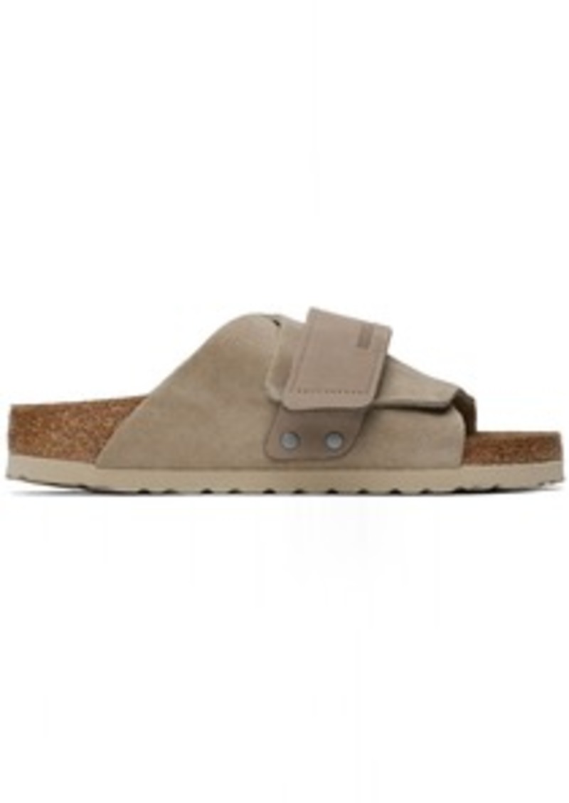 Birkenstock Taupe Narrow Kyoto Sandals