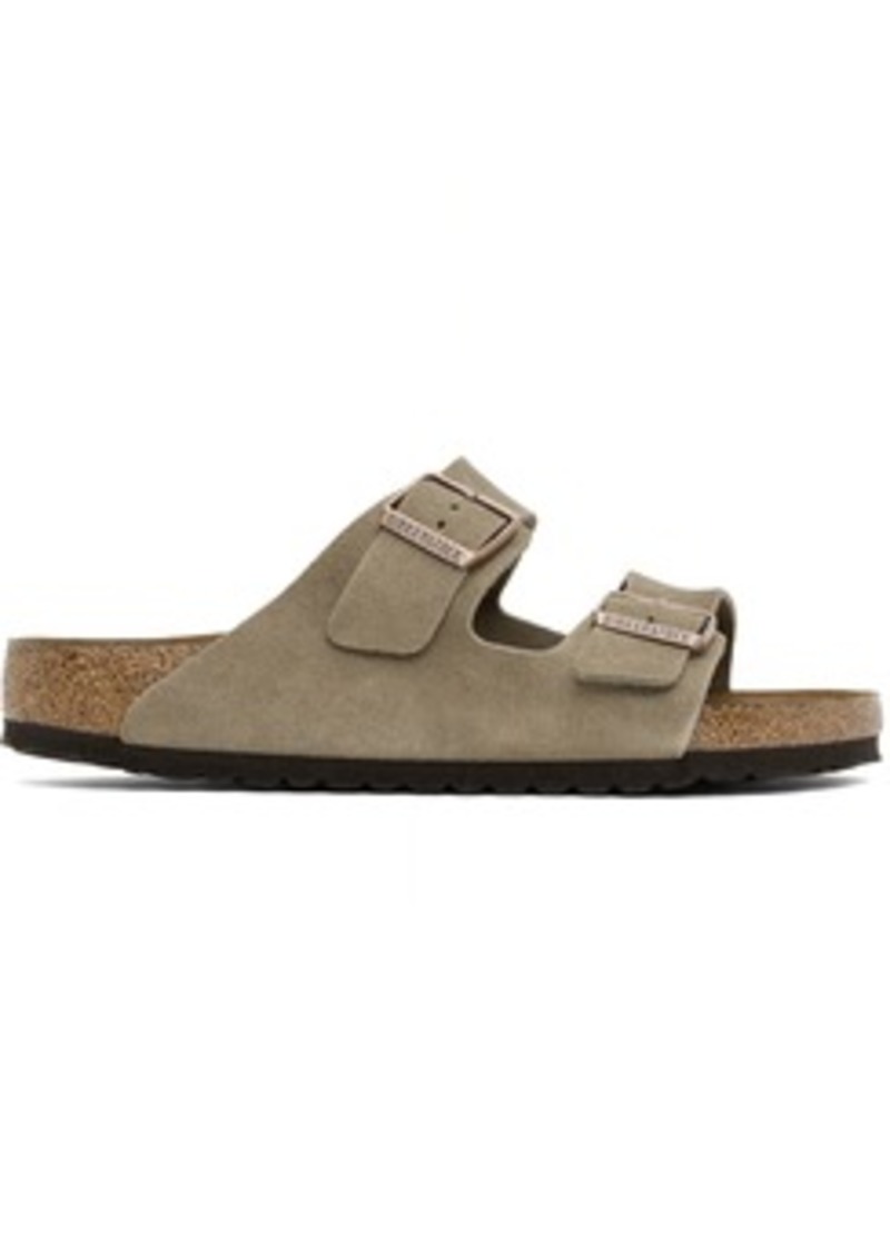 Birkenstock Taupe Regular Arizona Soft Footbed Sandals