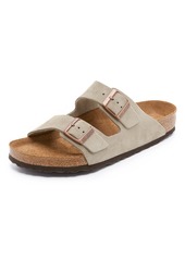 Birkenstock Men's Soft Arizona Suede Sandals  Tan 9 Medium US