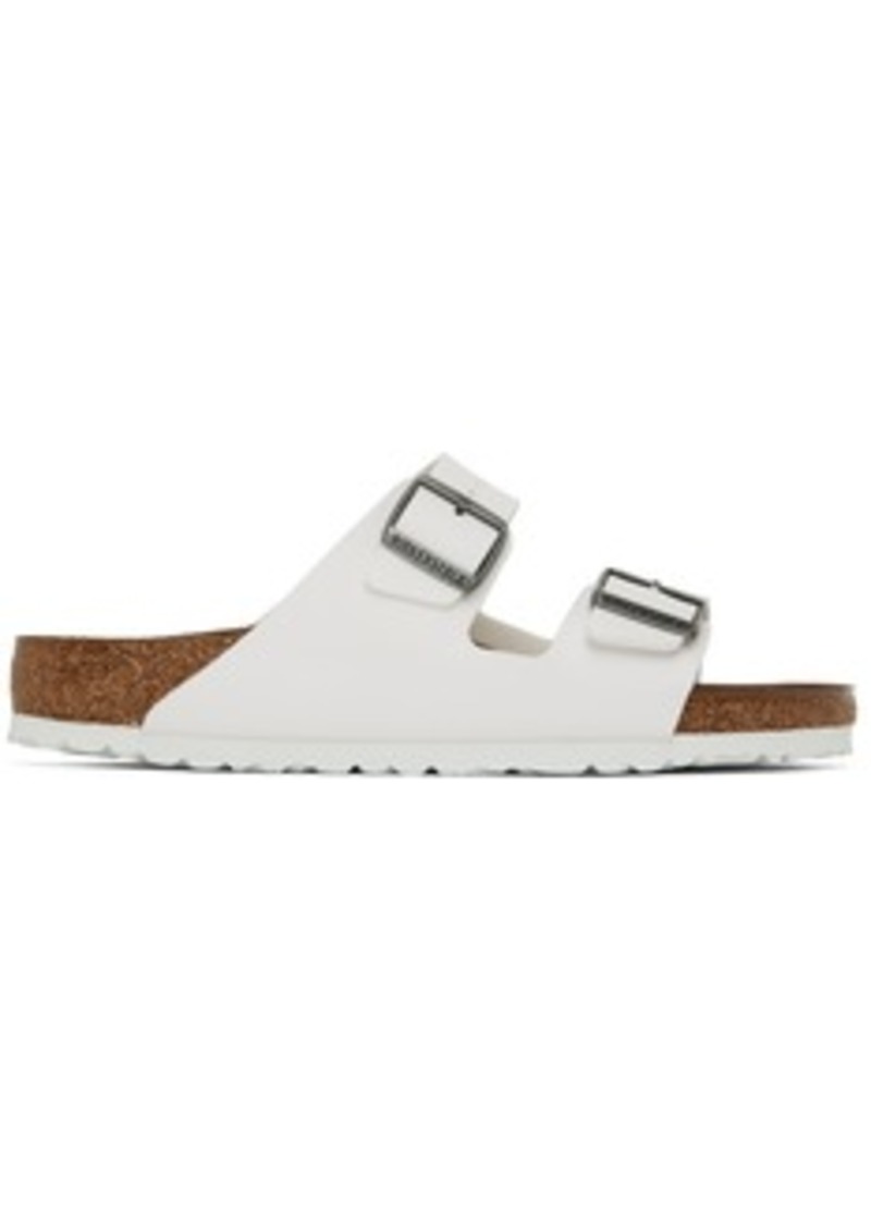 Birkenstock White Regular Arizona Sandals