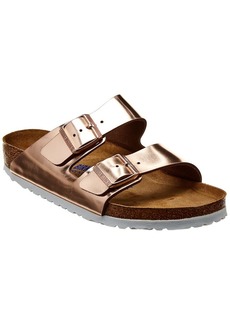 Birkenstock Women's Arizona Soft Footbed Metallic Leather Sandal