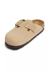 Birkenstock Boston Big Buckle Leather Slides