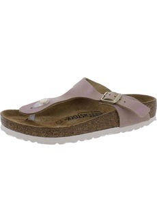 Birkenstock GIZEH Womens Leather Flat Footbed Sandals