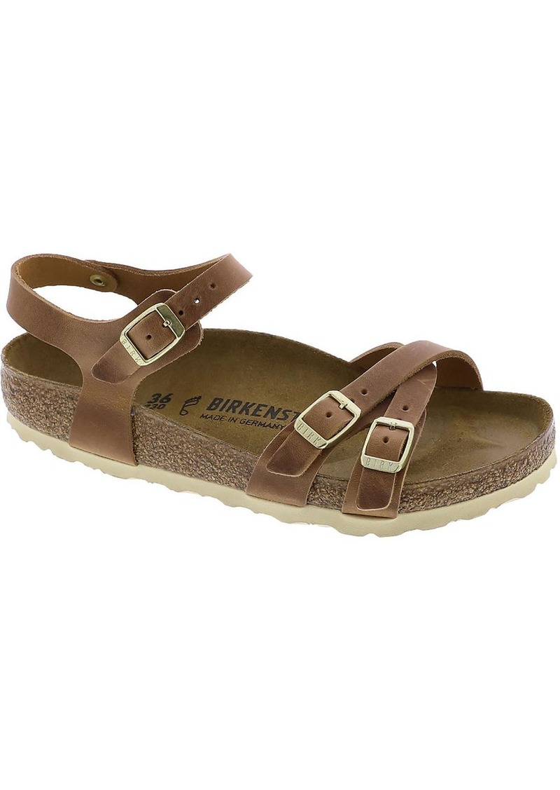 Birkenstock Kumba Womens Leather Criss-Cross Slingback Sandals