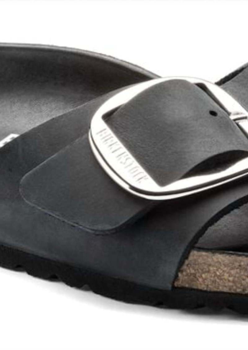 Birkenstock Madrid Big Buckle Narrow In Black