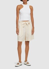 Birkenstock Pleated Cotton Shorts