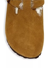 Birkenstock Women's Boston Shearling-Lined Suede Clogs