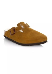 Birkenstock Women's Boston Shearling-Lined Suede Clogs