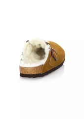 Birkenstock Women's Boston Shearling-Lined Suede Clogs