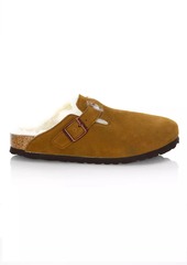 Birkenstock Women's Boston Shearling-Lined Suede Clogs