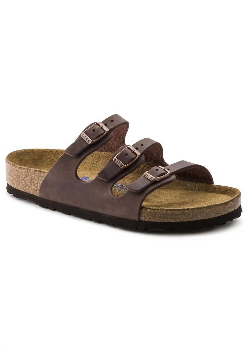 Birkenstock Women's Florida Oiled Leather Sandals - Regular Wide In Habana