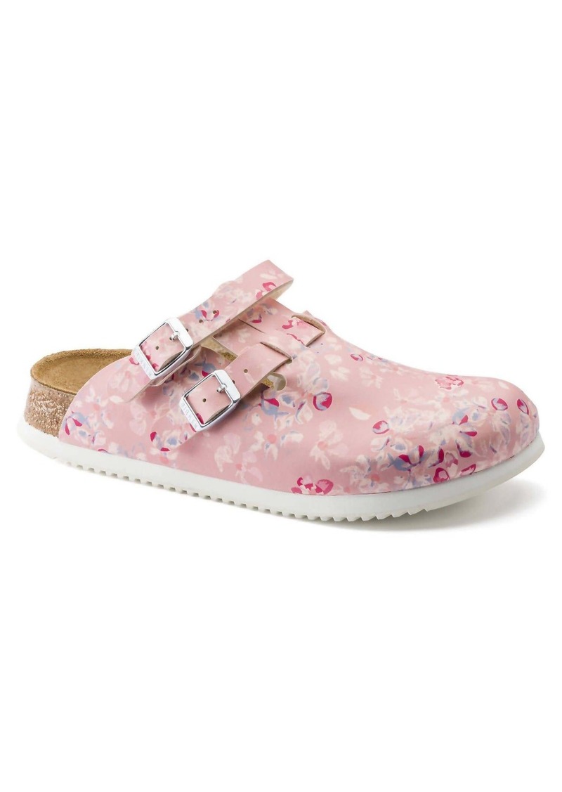 Birkenstock Women's Kay Professional Clog - Narrow Width In Flower Field Rose