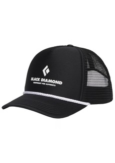 Black Diamond Flat Bill Trucker Hat, Men's, Black