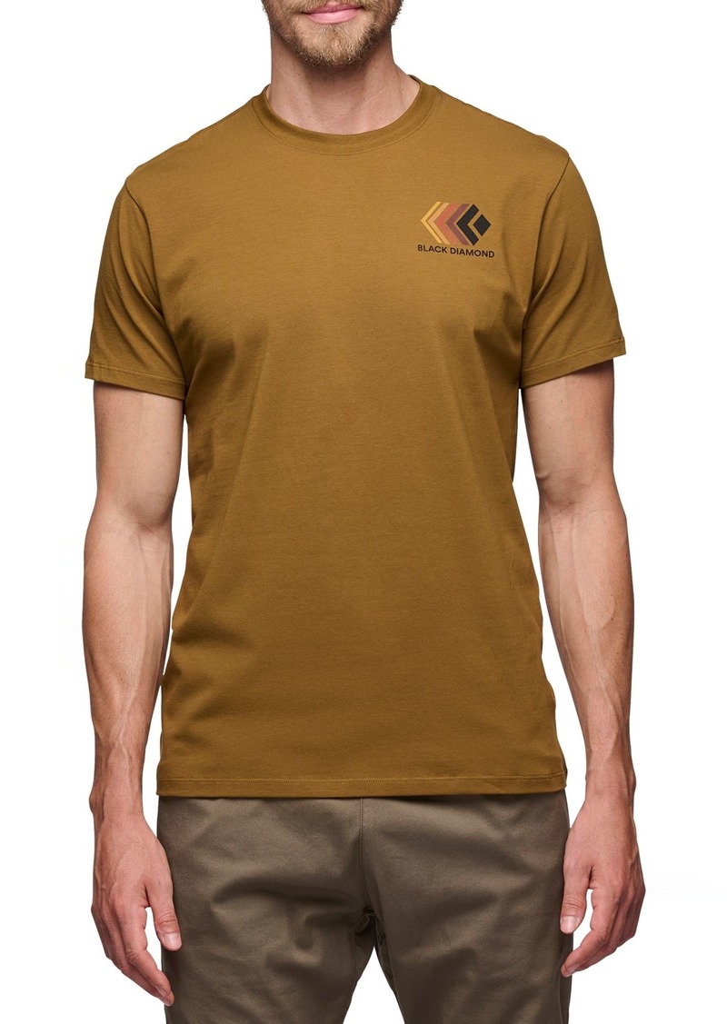 Black Diamond Men's Faded Short Sleeve T-Shirt, Medium, Brown | Father's Day Gift Idea