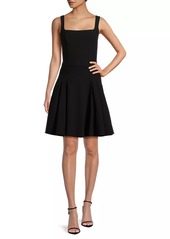 Black Halo Aphrodite Crepe Squareneck Minidress