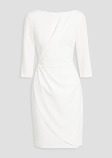 Black Halo - Calandra wrap-effect crepe dress - White - US 0