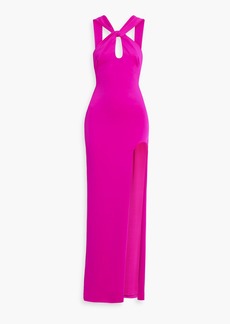 Black Halo - Taya cutout twisted cady gown - Pink - US 6