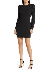 Black Halo Hadley Puff Sleeve Mini Dress at Nordstrom