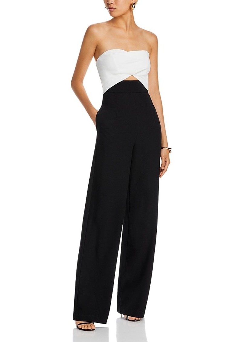 Black Halo Jada Color Block Cutout Jumpsuit