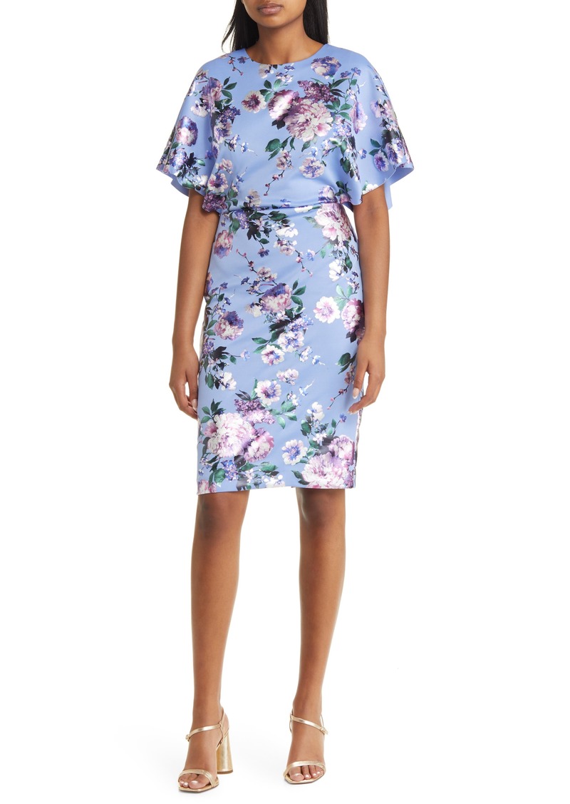 Black Halo Ula Floral Sheath Dress in Lilac Dream at Nordstrom Rack