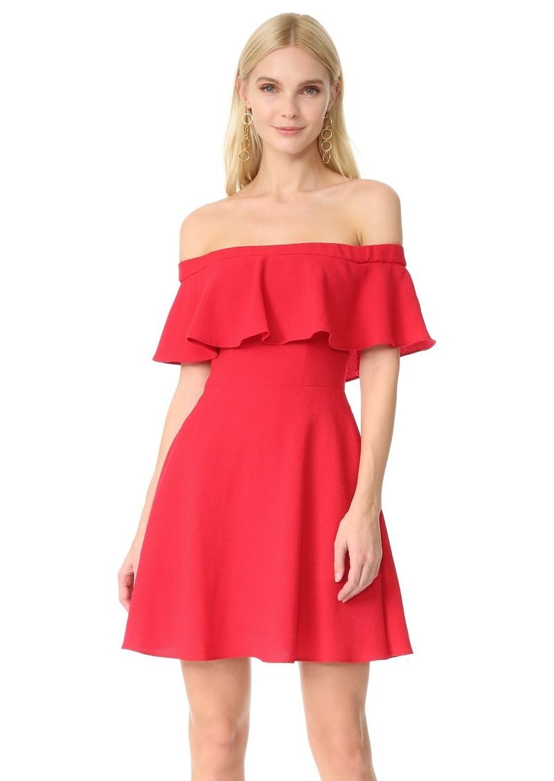 Black Halo Women's Penelope Off Shoulder Ruffle Dress