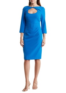 Black Halo Zosia Twist Front Sheath Dress in Berry Blue at Nordstrom Rack
