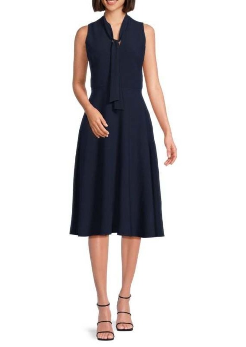 Black Halo Carolina Tie A Line Dress