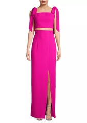 Black Halo Eve Clayton Two-Piece Gown