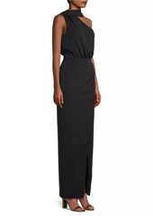 Black Halo Eve Fantasia Draped Scarf Gown