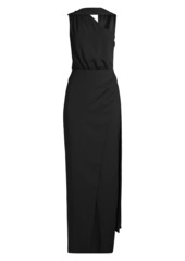 Black Halo Eve Fantasia Draped Scarf Gown