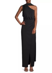 Black Halo Eve Fantasia Draped Scarf Gown