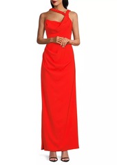 Black Halo Eve Marion One-Shoulder Gown