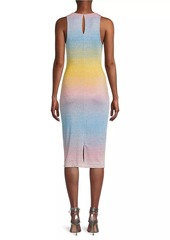 Black Halo Hudson Ombré Striped Sheath Dress