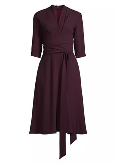 Black Halo Joan Turtleneck Long-Sleeve Dress