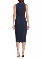 Black Halo Juma Sleeveless Sheath Midi-Dress