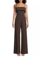 Black Halo Kaivon Straight-Neck Jumpsuit