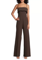 Black Halo Kaivon Straight-Neck Jumpsuit