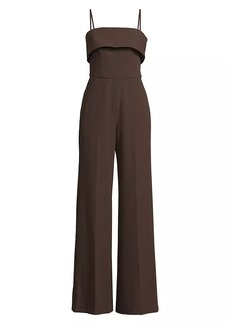 Black Halo Kaivon Straight-Neck Jumpsuit